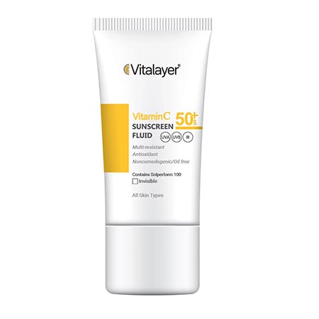 فلوئید-ضد-آفتاب-ویتامین-سی-Vitamin-C-بدون-رنگ-ویتالیر-Vitalayer-